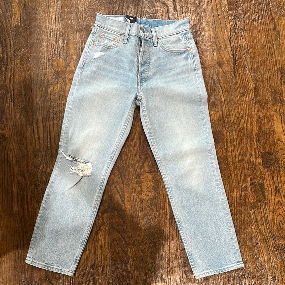 GAP Women's High Rise Jeans - Light Blue